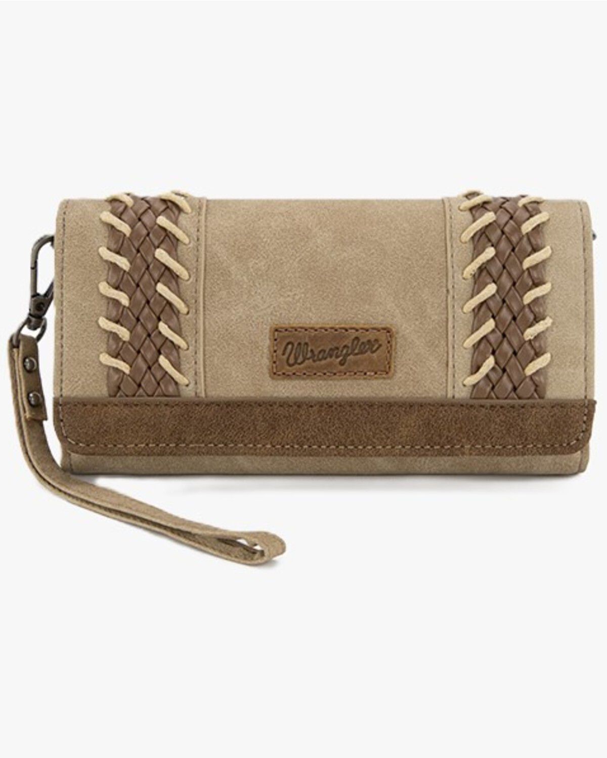 Wrangler Women's Whipstitch Wallet, Tan, hi-res