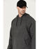 Image #2 - Hawx Men's Embossed Hooded Sweatshirt, Charcoal, hi-res