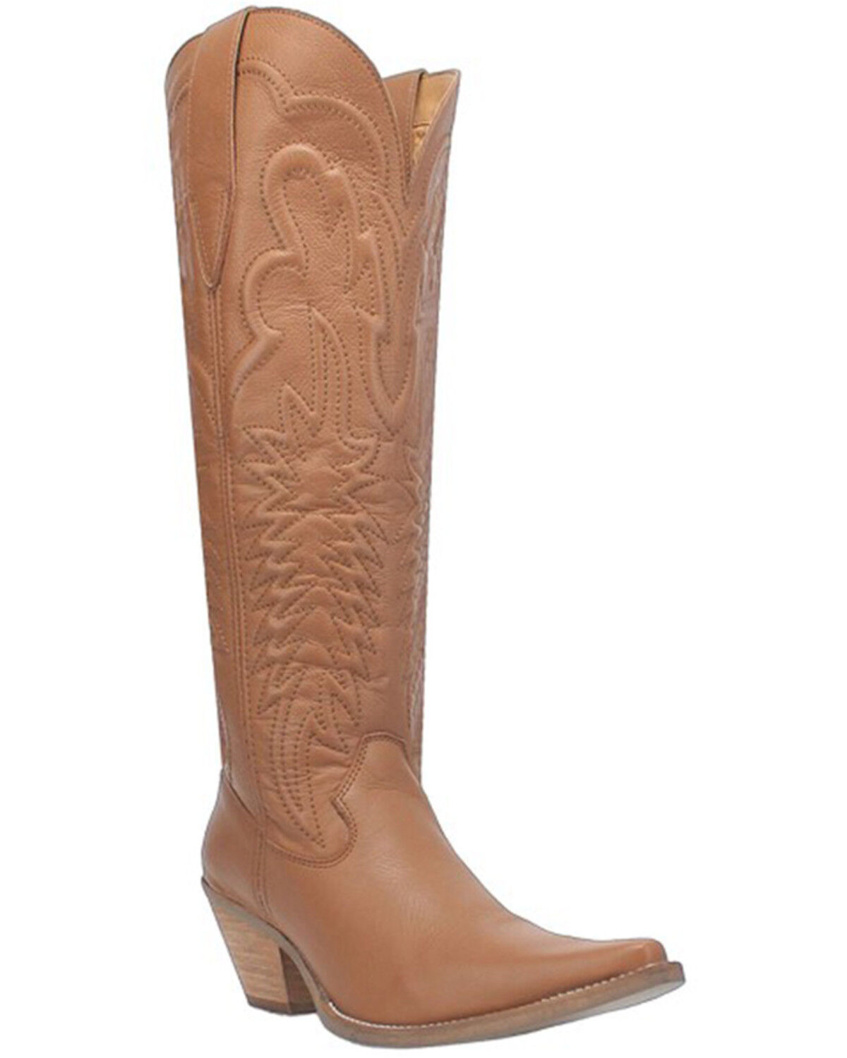 Image #1 - Dingo Women's Raisin Kane Tall Western Boots - Snip Toe, Brown, hi-res