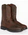 Image #1 - Cody James Men's Mustang Western Pull-On Work Boots - Soft Toe, Brown, hi-res