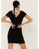 Panhandle Women's Scalloped Lace Bodycon Dress, Black, hi-res
