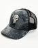 Howitzer Men's Star & Stripe Skull Patch Splatter Mesh Back Trucker Cap, Heather Grey, hi-res