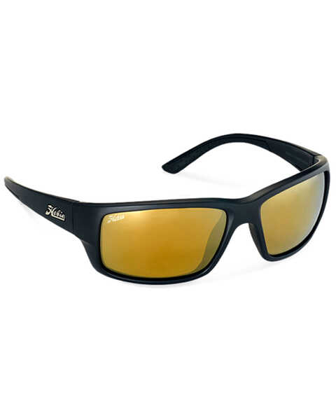 Hobie Men's Snook Satin Black Polarized Sunglasses , Black, hi-res