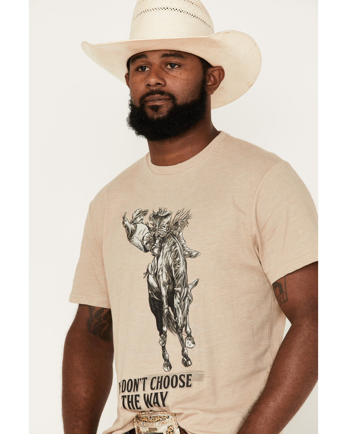 Image #2 - Wrangler Men's Yellowstone Choose The Way Graphic Short Sleeve T-Shirt, , hi-res