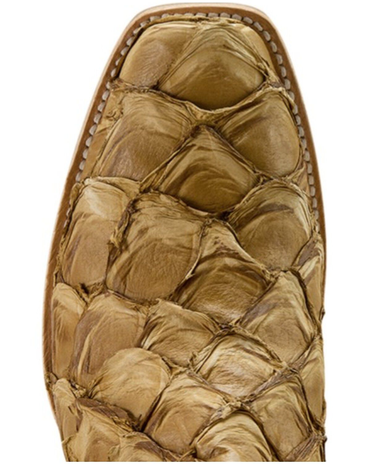Image #4 - Ariat Men's Futurity Fame Exotic Pirarucu Western Boots - Square Toe, Brown, hi-res