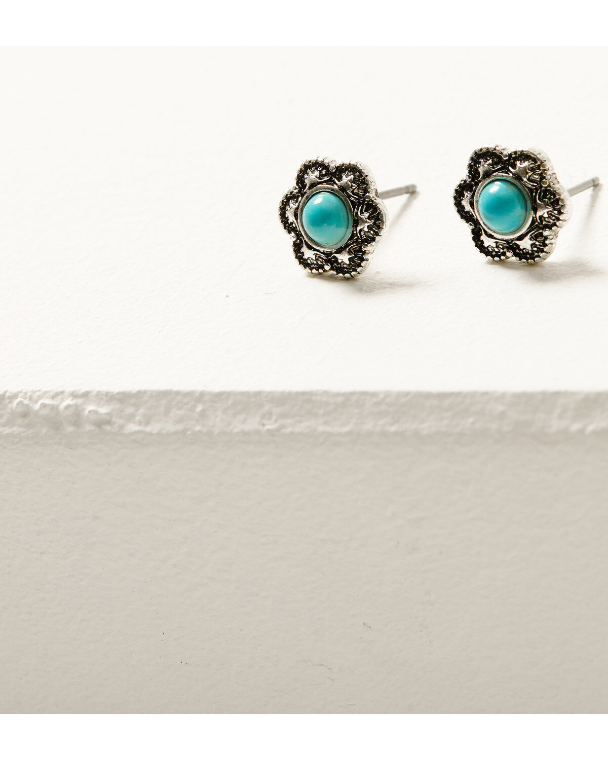 Image #2 - Shyanne Women's Dakota Turquoise & Silver 5-Piece Earrings Set, Silver, hi-res