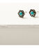 Shyanne Women's Dakota Turquoise & Silver 5-Piece Earrings Set, Silver, hi-res