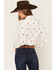 Image #4 - Shyanne Women's Sagewind Floral Print Long Sleeve Button-Down Western Shirt, White, hi-res