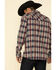 Image #2 - Cody James Men's High Plains Dobby Plaid Long Sleeve Western Flannel Shirt , , hi-res