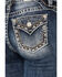 Image #2 - Miss Me Women's Dark Wash Mid Rise Skinny Stretch Denim Jeans, , hi-res