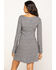 Stetson Women's Geometric Southwestern Bell Sleeve Dress, Black, hi-res