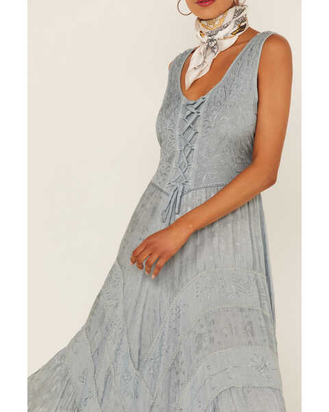 Image #3 - Scully Women's Lace-Up Jacquard Dress, Grey, hi-res