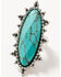 Image #3 - Lainey Wilson Women's Hold Me Faceted Oval Statement Ring, Silver, hi-res
