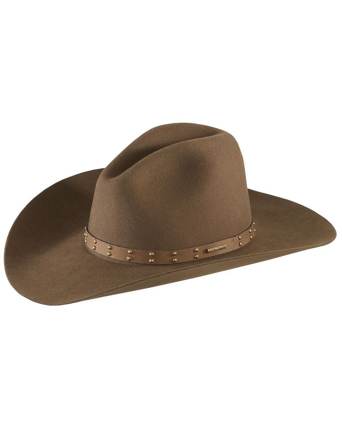 Cowboy Hat Mens Stetson Cowboy Leather Cowboy Man Texas Hats Sand White Brown 