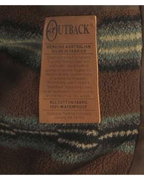 Image #8 - Outback Unisex Waterproof Oilskin Pathfinder Jacket, Bronze, hi-res