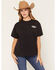 Image #2 - Wrangler Retro Women's Acid Wash Vegas Short Sleeve Graphic Tee, Black, hi-res