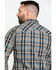 Image #5 - Rock & Roll Denim Men's Plaid Print Long Sleeve Snap Western Shirt, Teal, hi-res