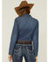 Shyanne Women's Dark Wash Shy Life Western Denim Shirt, Dark Blue, hi-res