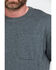 Image #4 - Hawx Men's Pocket Crew Short Sleeve Work T-Shirt - Tall, Charcoal, hi-res