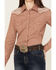 Image #3 - Rough Stock by Panhandle Women's Geo Print Long Sleeve Western Snap Shirt, Rust Copper, hi-res