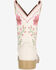 Image #4 - Smoky Mountain Little Girls' Desert Bloom Western Boots - Broad Square Toe, Ivory, hi-res