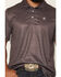Image #3 - Panhandle Slim Men's Geo Print Short Sleeve Performance Polo, Brown, hi-res