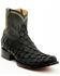 Image #1 - Corral Men's Exotic Pirarucu Western Ankle Boots - Square Toe, Black, hi-res
