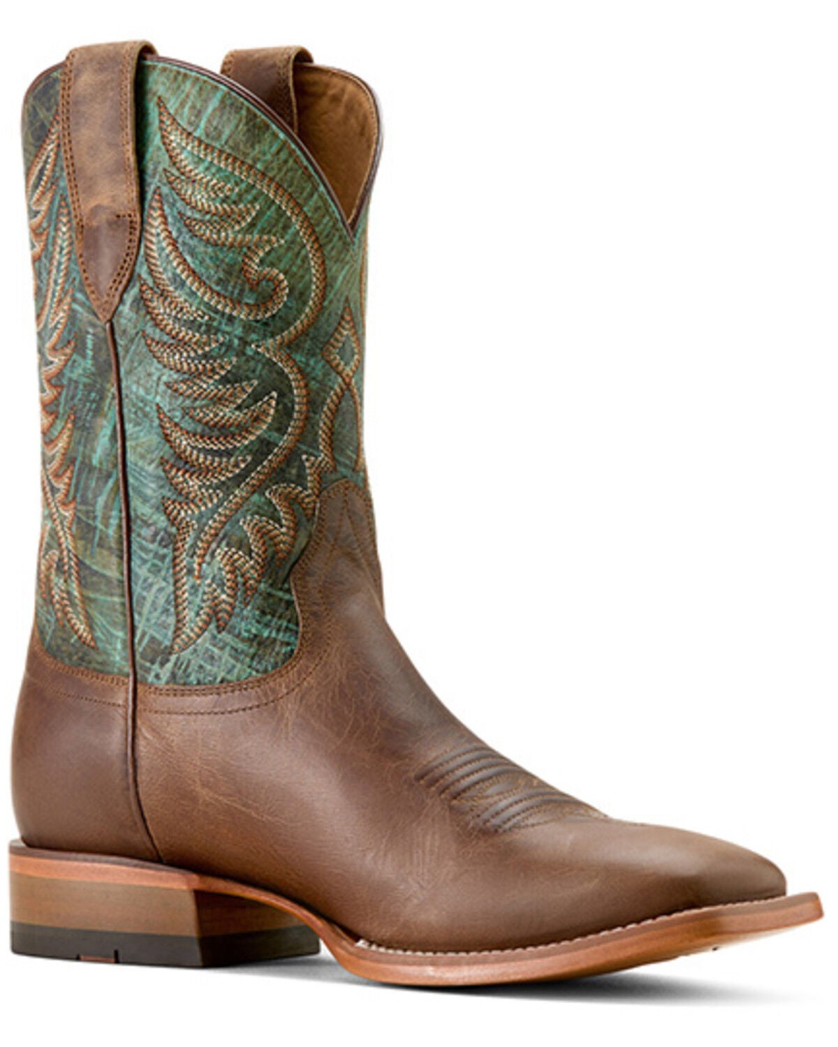 Ariat Men's Wiley Tall Western Boots - Broad Square Toe, Tan, hi-res