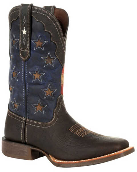 Durango Men's Rebel Pro Vintage Flag Western Performance Boots - Broad Square Toe, Brown, hi-res