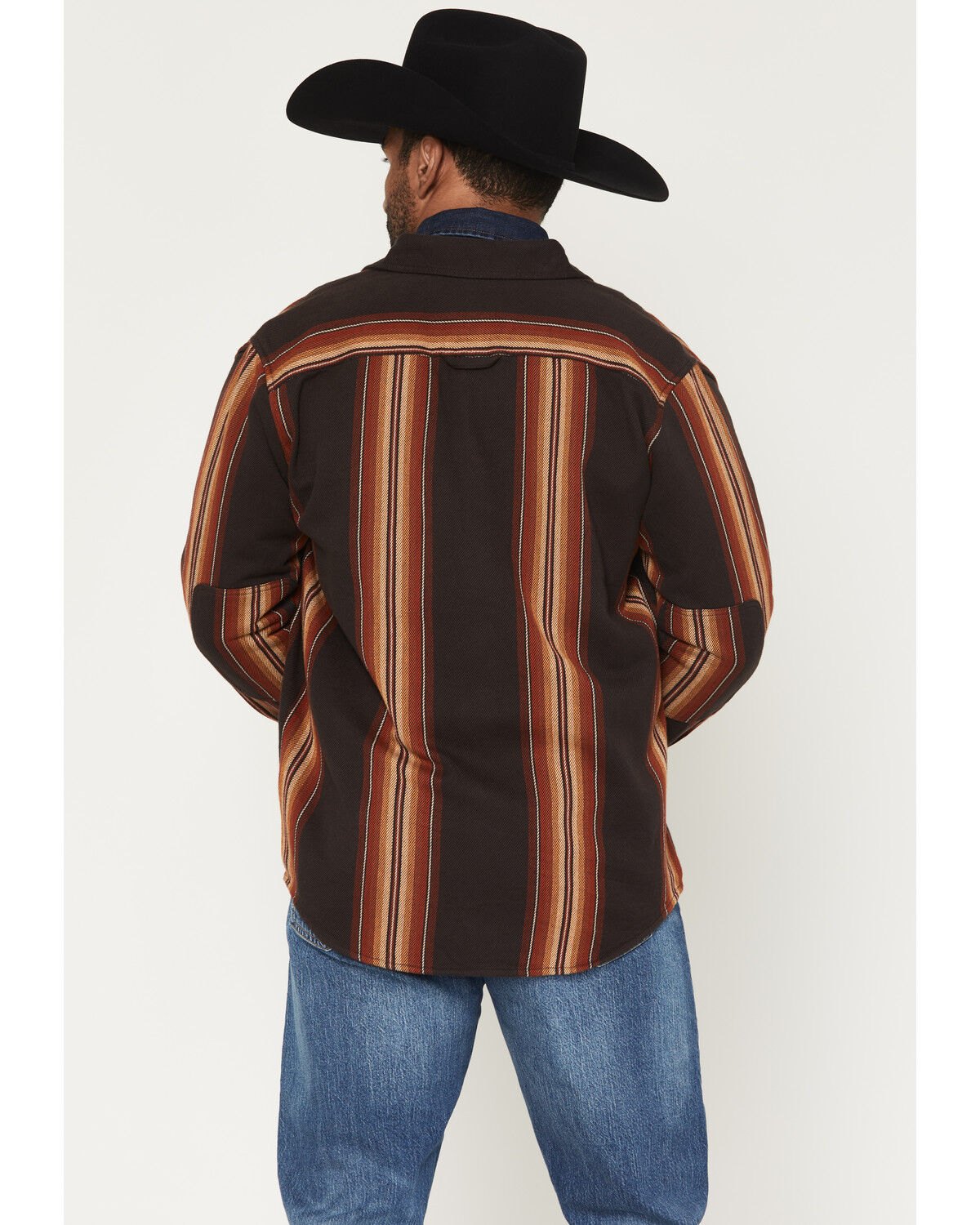 Image #4 - Pendleton Men's Weston Striped Long Sleeve Button-Down Flannel Shirt, Brown, hi-res