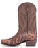 Image #3 - Cody James Men's Coffee Shiny Exotic Pirarucu Western Boots - Square Toe, , hi-res