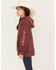 Ariat Girls' Logo Hoodie, Burgundy, hi-res
