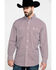 Image #5 - George Strait by Wrangler Men's Red Geo Print Long Sleeve Western Shirt , , hi-res