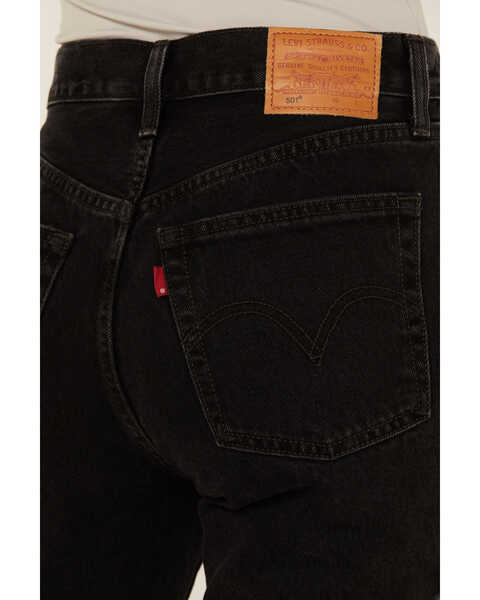 Image #4 - Levi's Premium Women's 501® Original Off To The Ranch High Rise Chap Jeans , Black, hi-res