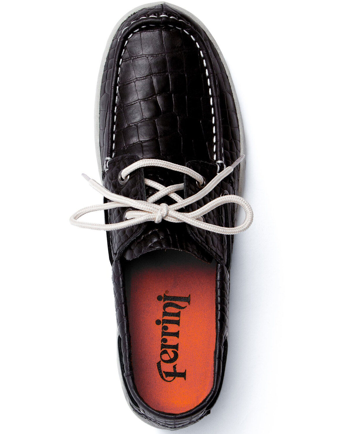 Image #5 - Ferrini Men's Croc Print Rogue Driving Shoes - Moc Toe, , hi-res