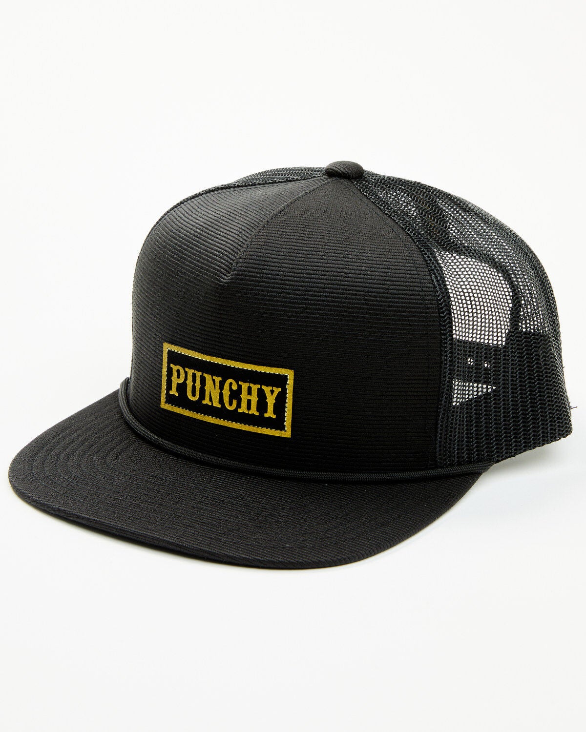 Hooey Men's Punch Trucker Cap, Black, hi-res