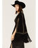 Boot Barn X Understated Leather Women's Suede Dome Studded Cape, Black, hi-res