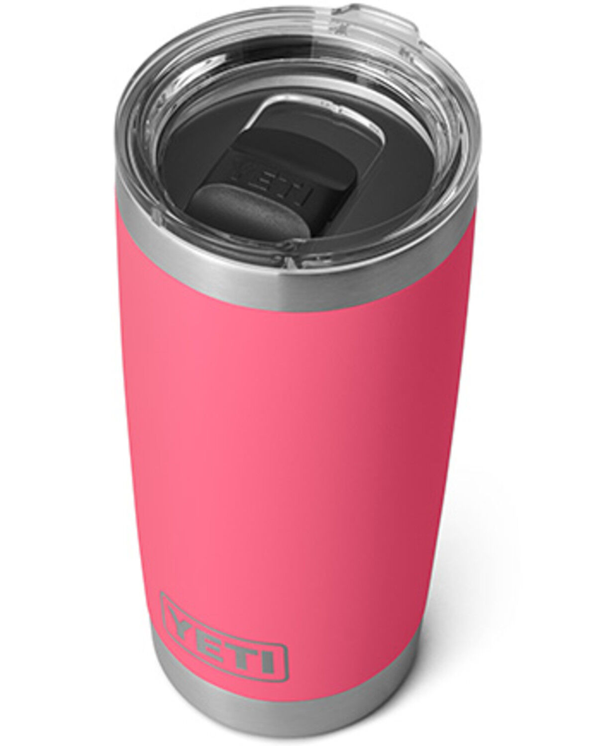 Image #1 - YETI Rambler® MagSlider™ Lid 20oz Tumbler, Bright Pink, hi-res