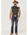 Image #2 - Cody James Men's Alpha Camo Print Bubba Sleeveless Snap Western Shirt , Camouflage, hi-res