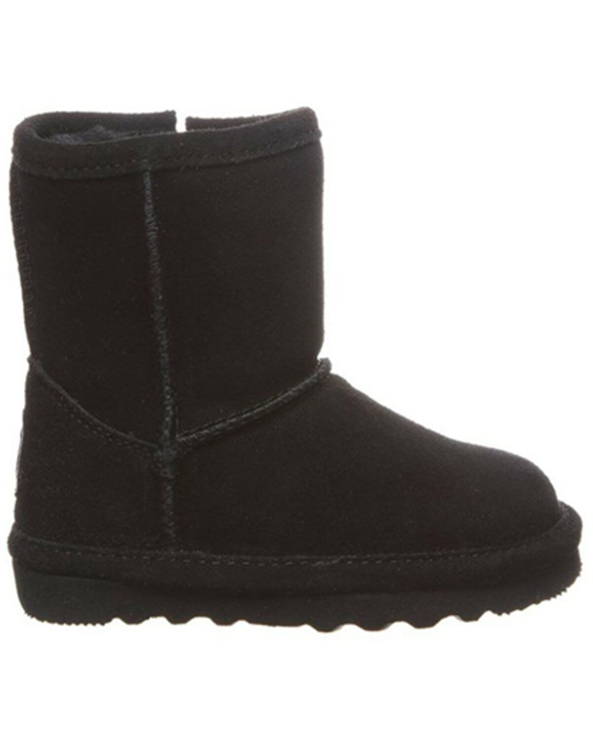 Image #2 - Bearpaw Toddler Boys' Elle Zipper Casual Boots - Round Toe, Black, hi-res