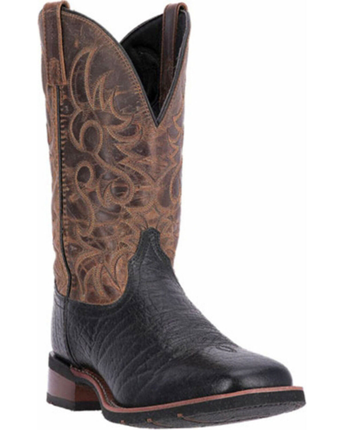 Image #1 - Laredo Men's Two Toned Embroidered Western Boots, , hi-res