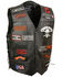 Image #1 - Milwaukee Leather Men's Side Lace Patch Vest - 4X, Black, hi-res
