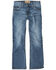 Image #2 - Wrangler 20X Little Boys' Wright 42 Vintage Bootcut Stretch Denim Jeans, Blue, hi-res