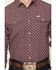 Image #3 - Ferrell Men's Sutton Tek Medallion Print Long Sleeve Pearl Snap Stretch Western Shirt, Burgundy, hi-res