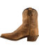 Image #3 - Abilene Women's Distressed 7" Western Boots - Snip Toe , Brown, hi-res