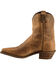 Abilene Women's Distressed 7" Western Boots - Snip Toe , Brown, hi-res