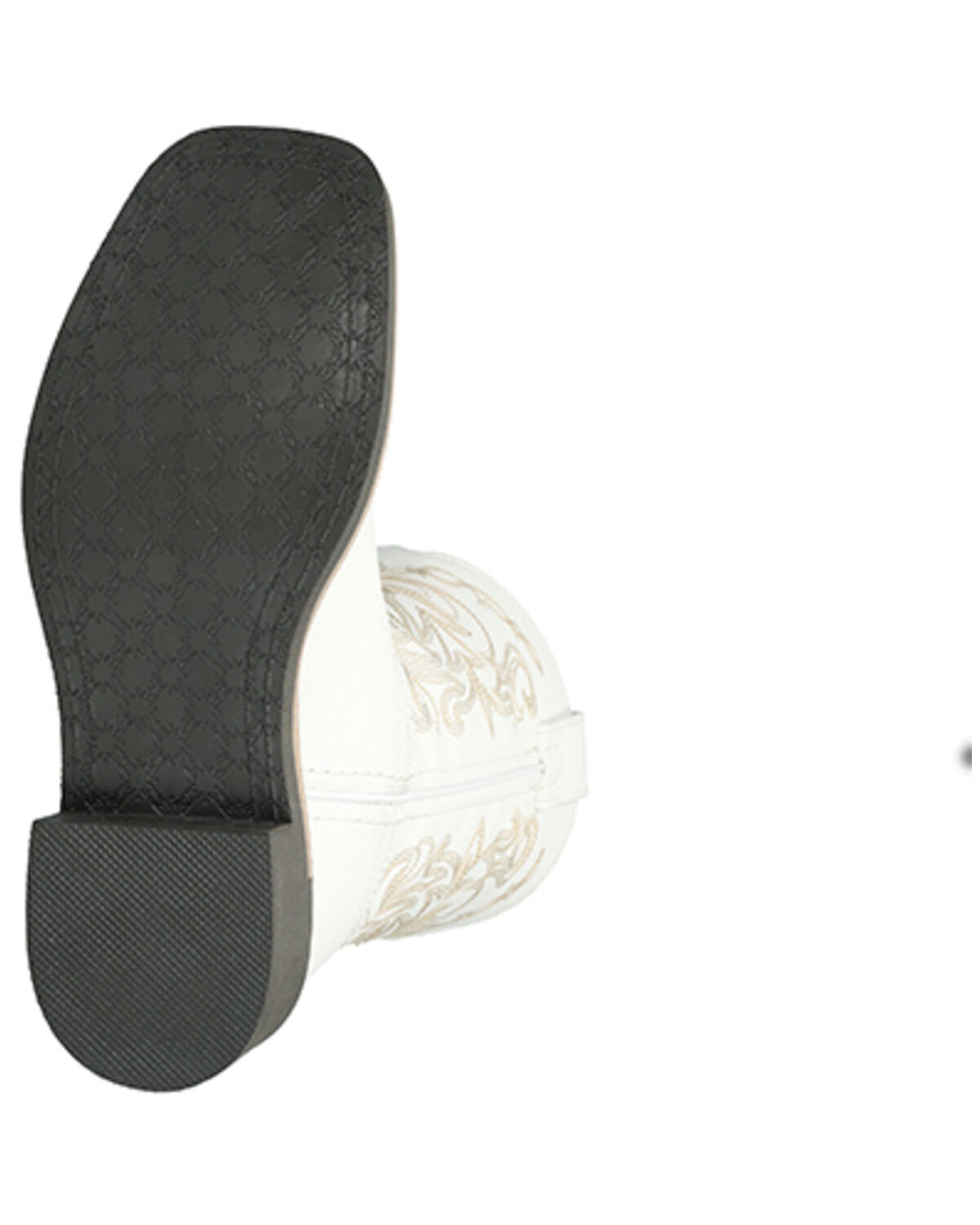 Image #7 - Smoky Mountain Little Girls' Bonnie Western Boots - Broad Square Toe, White, hi-res