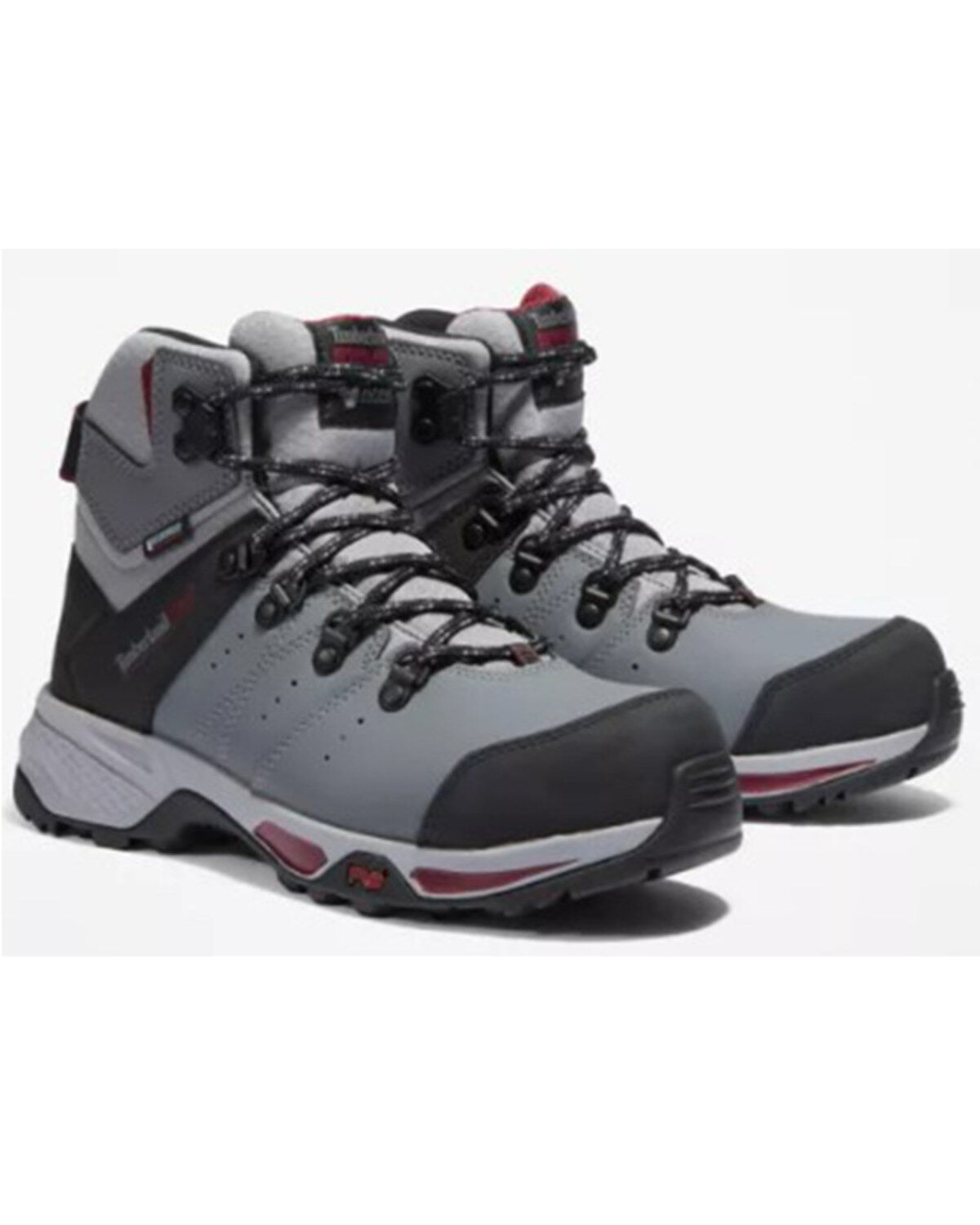 Image #1 - Timberland PRO Women's Switchback 6" Lace-Up Waterproof Work Boot - Composite Toe, Grey, hi-res