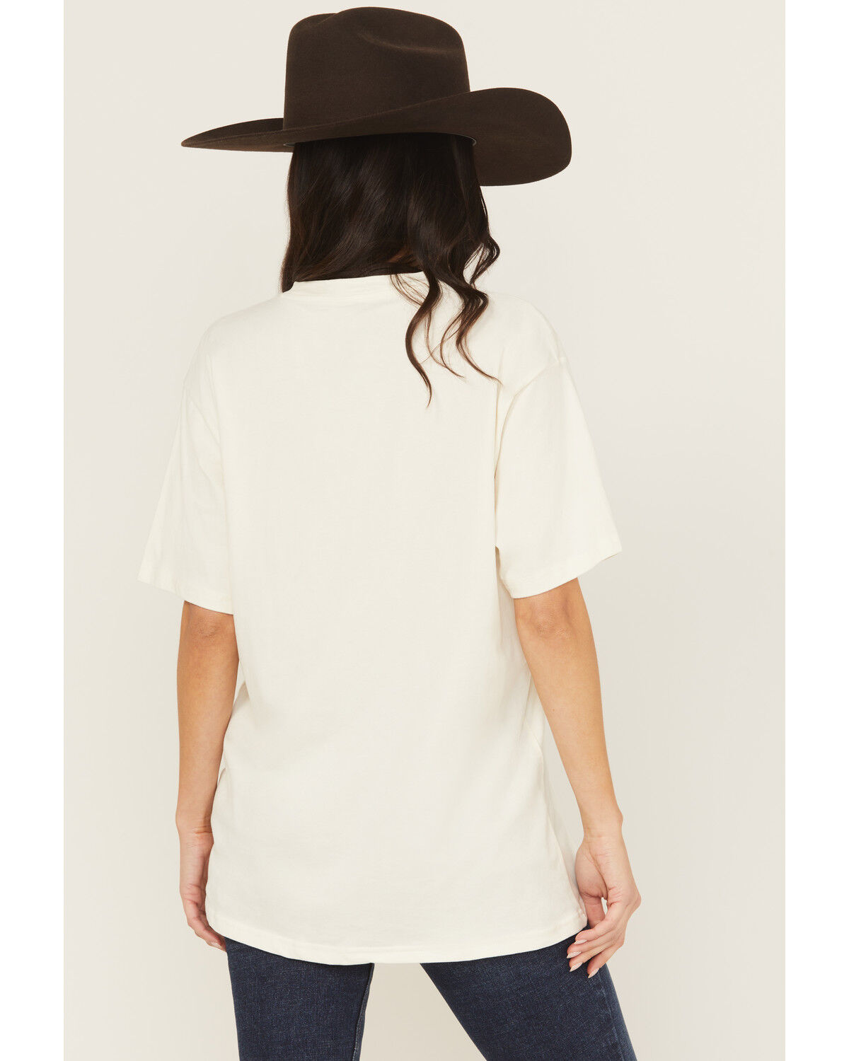 Image #4 - Ariat Women's Aces Short Sleeve Graphic Tee, Cream, hi-res