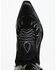 Image #6 - Italian Cowboy Women's Perforated Tall Western Boots - Snip Toe, Black, hi-res